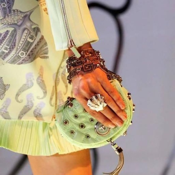Versace Vanitas Studded Crossbody Clutch Bag - Picture 1 of 8
